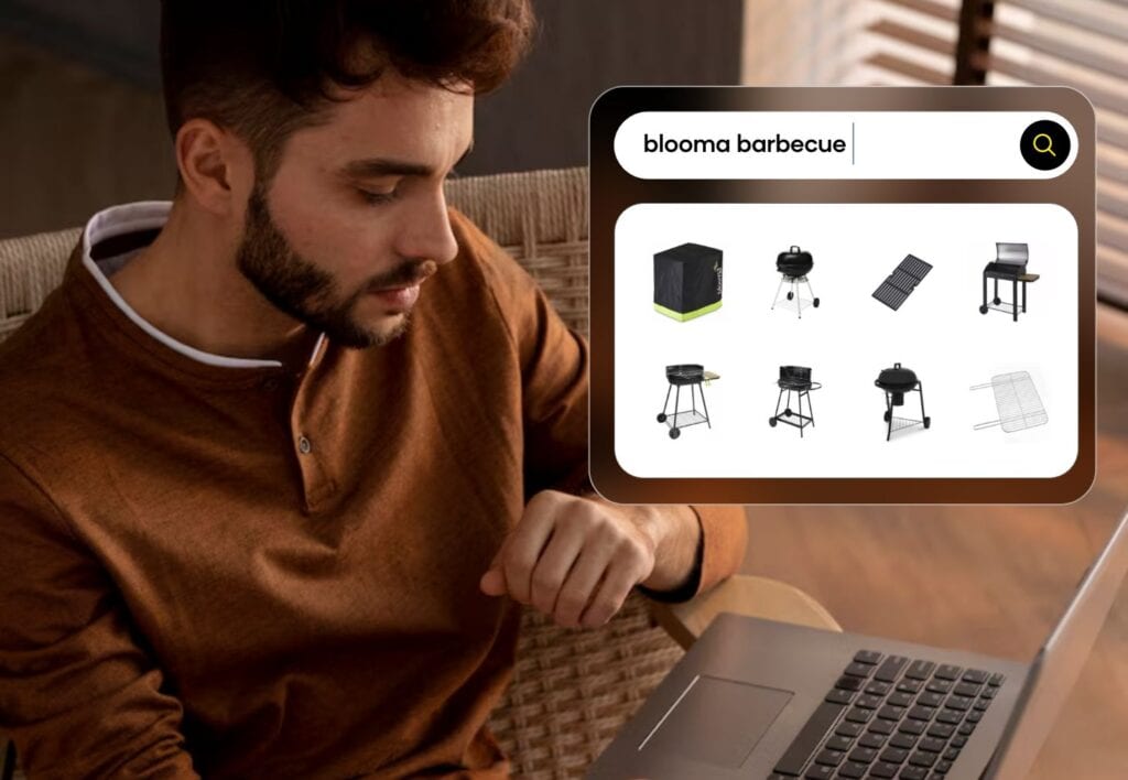 Prospective Customer Shopping for BBQ Grills With Irrelevant Results