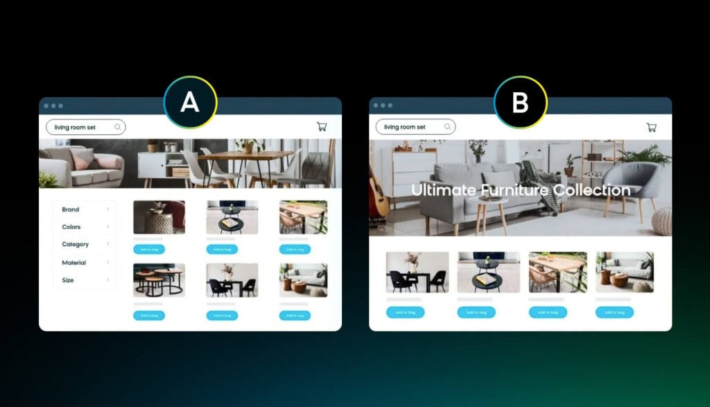 Using AI merchandising tools to conduct A/B testing at scale