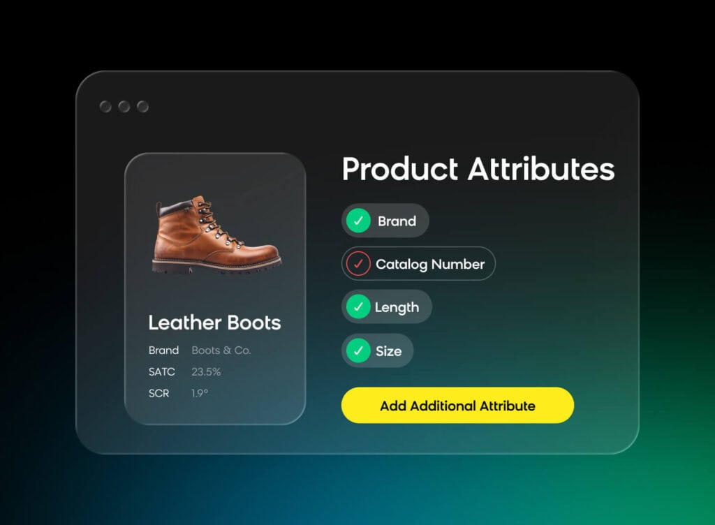 AI-powered merchandising determining product attributes