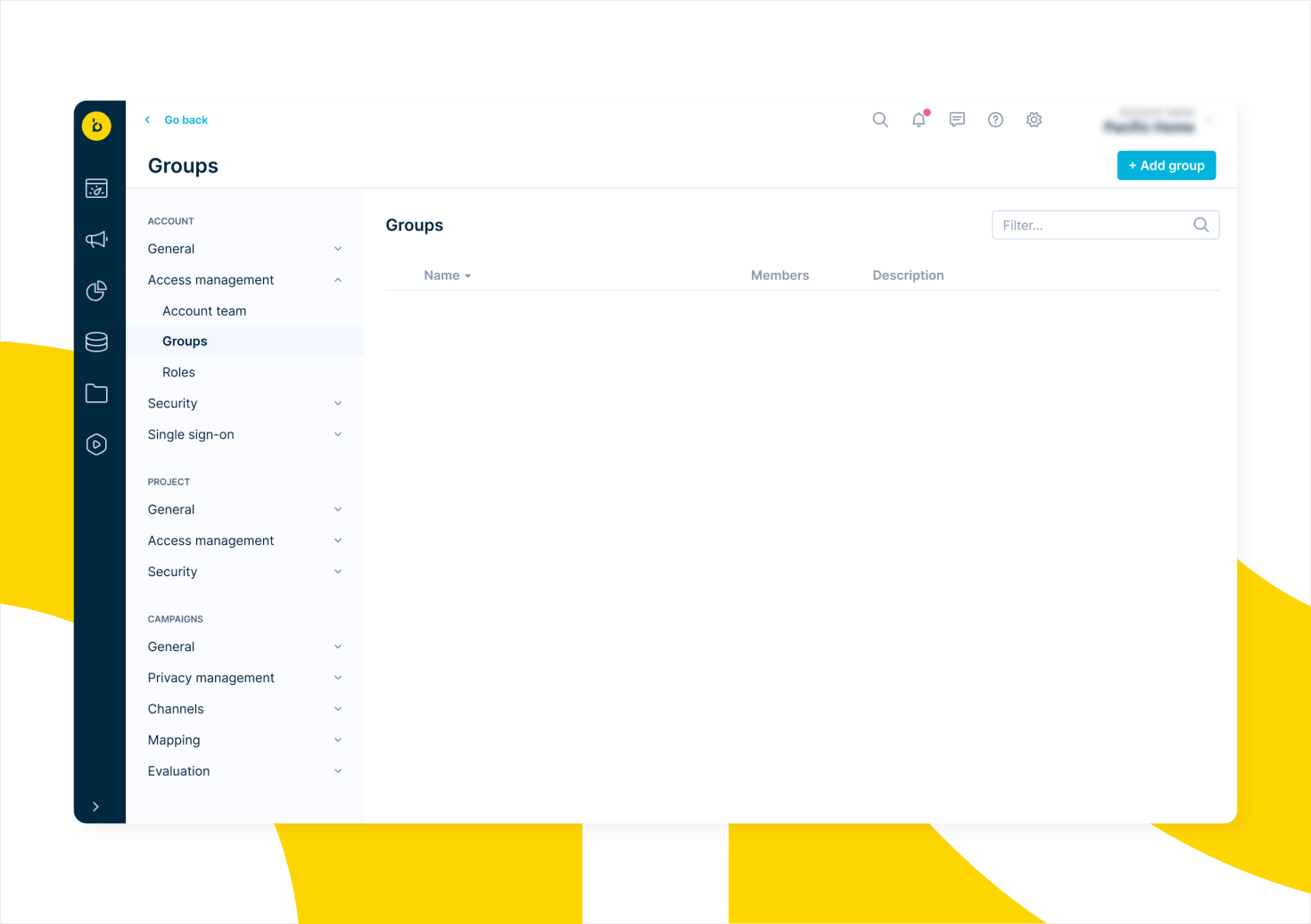 User groups feature in Bloomreach Engagement