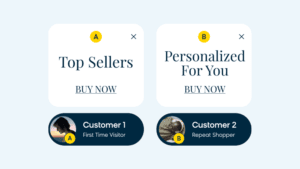 Bloomreach showing how AI-powered contextual personalization recommends the right products to each customer