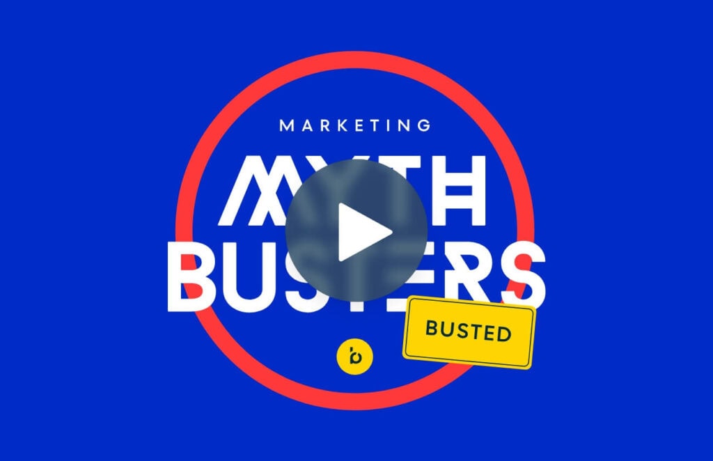 Thumbnail for a video titled 'Mythbusters', featuring an icon of a magnifying glass over a background of mythological symbols and imagery, suggesting exploration and debunking of common misconceptions.