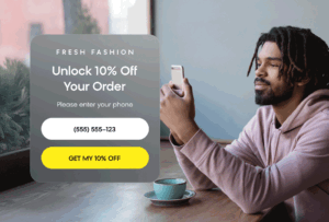 Plug and Play Example of SMS Subscription Banners with Offer