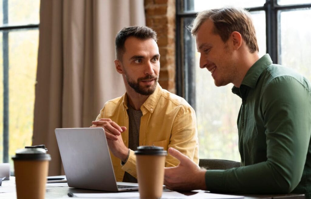 Merchandiser and Marketer Collaborating on Campaigns