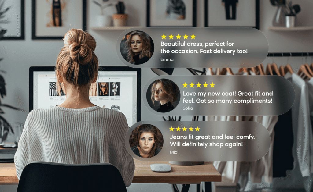 Retailer building an online community by featuring user-generated content (UGC)