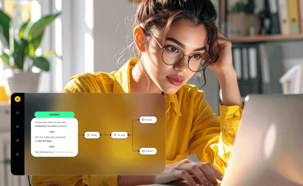 A marketer building a traditional marketing automation workflow.