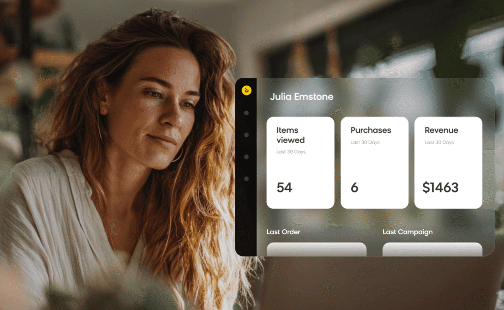 Marketer analyzing customer lifetime value data to optimize customer loyalty campaigns