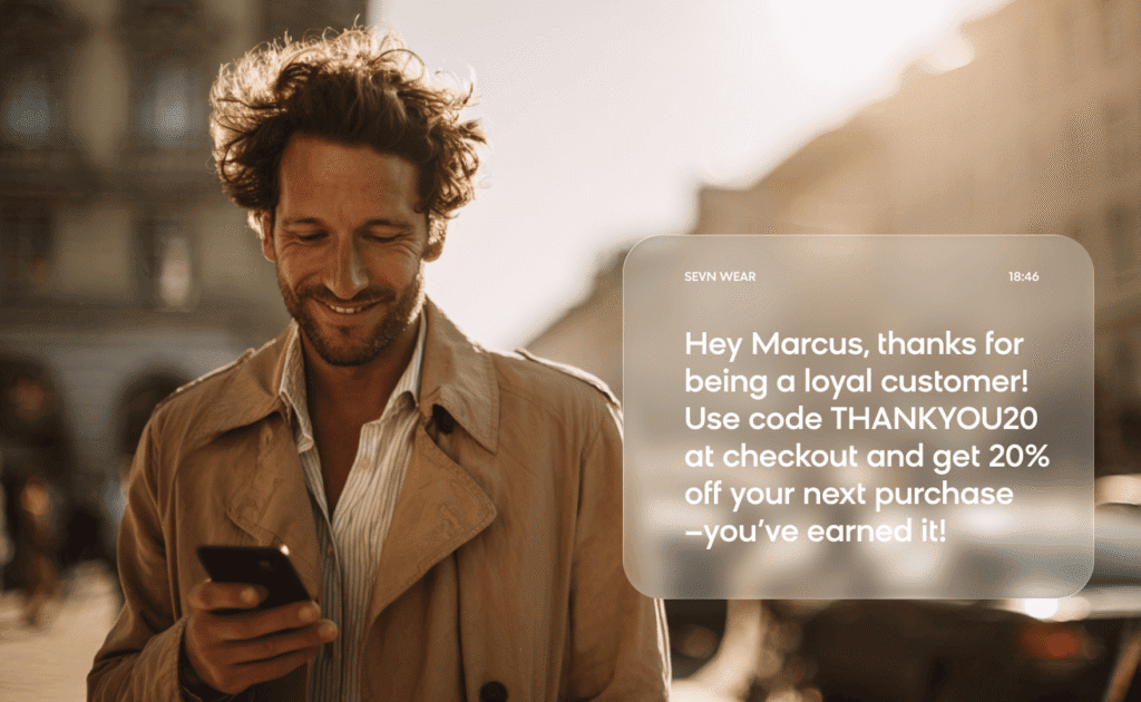 Customer loyalty campaigns using purchase history to personalize the loyalty reward