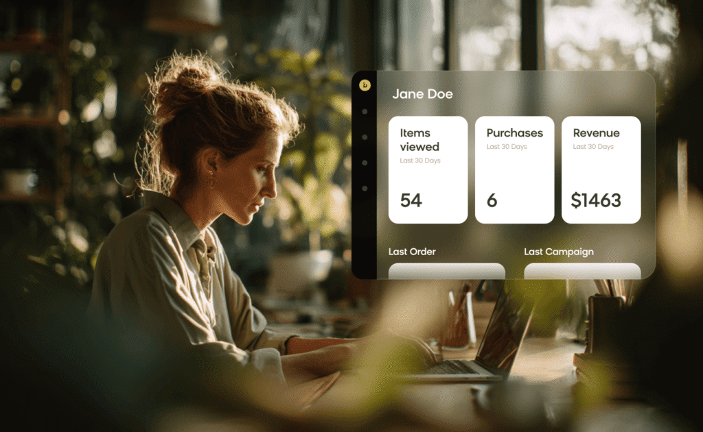 Marketer Analyzing Customer Data