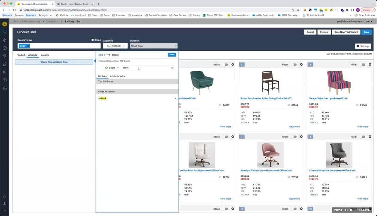 Out-of-Stock Reranking