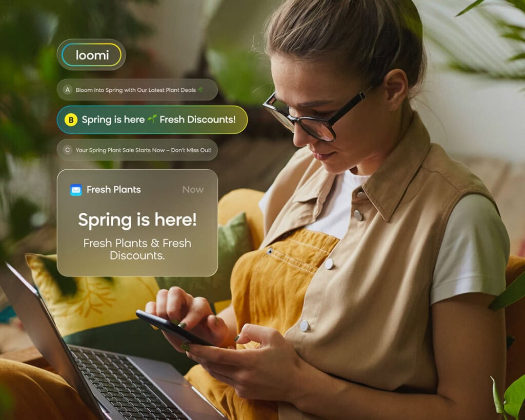 Marketer personalizing campaigns by using AI in email marketing