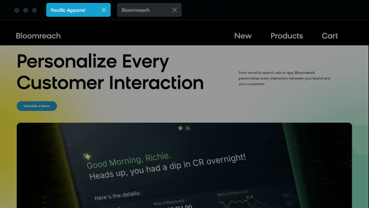 Browser Tab Animation