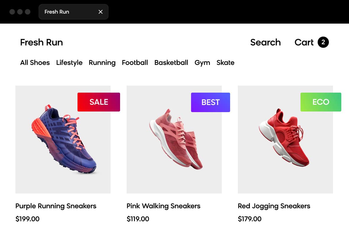 Global & Product Specific Badges