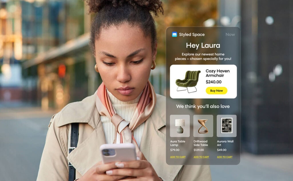 Bloomreach's Recommendations+ providing product recommendations optimized for click-through rate