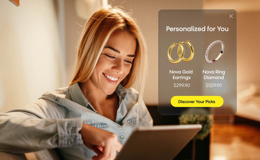 Bloomreach's Recommendations+ delivering highly tailored products as part of a "Personalized for You" widget