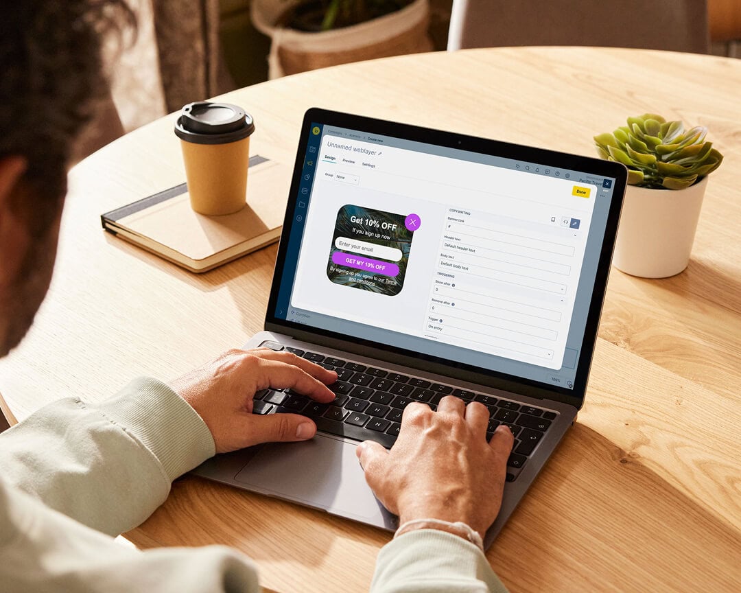 Using weblayers to create web personalization that's connected to other marketing strategies