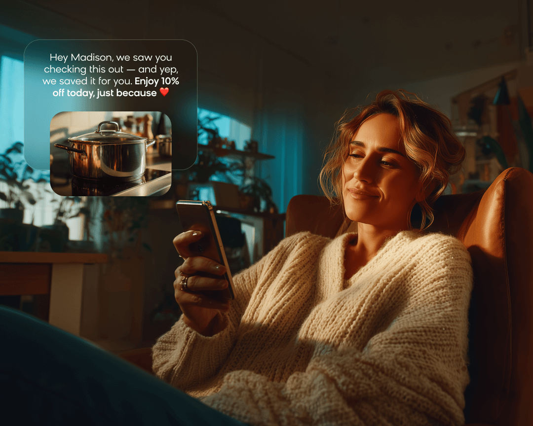 Customer receiving personalized campaigns based on marketing attribution data