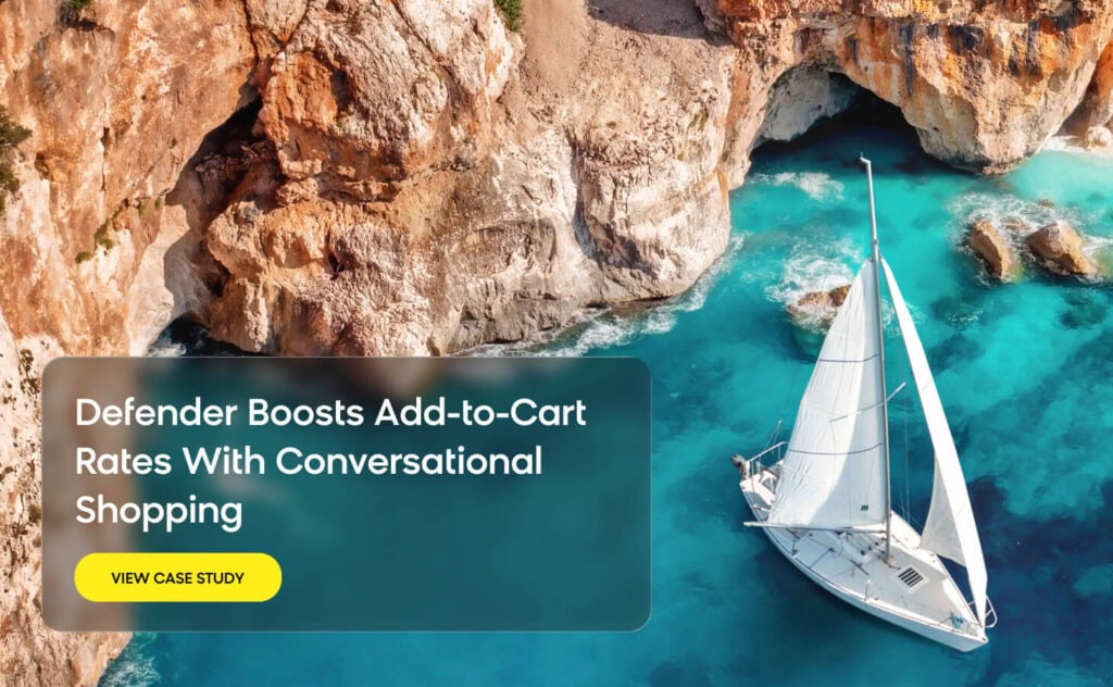 Defender uses conversational shopping to boost add-to-cart rates