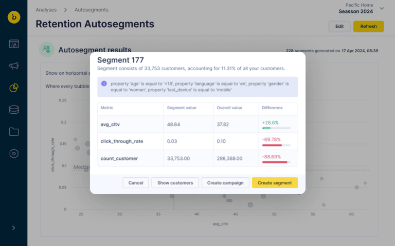 Retention AutoSegments