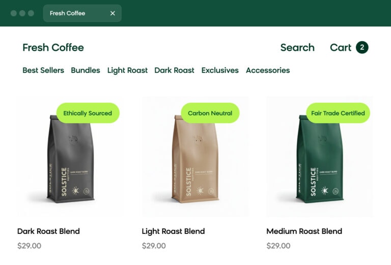 Sustainable Product Badges