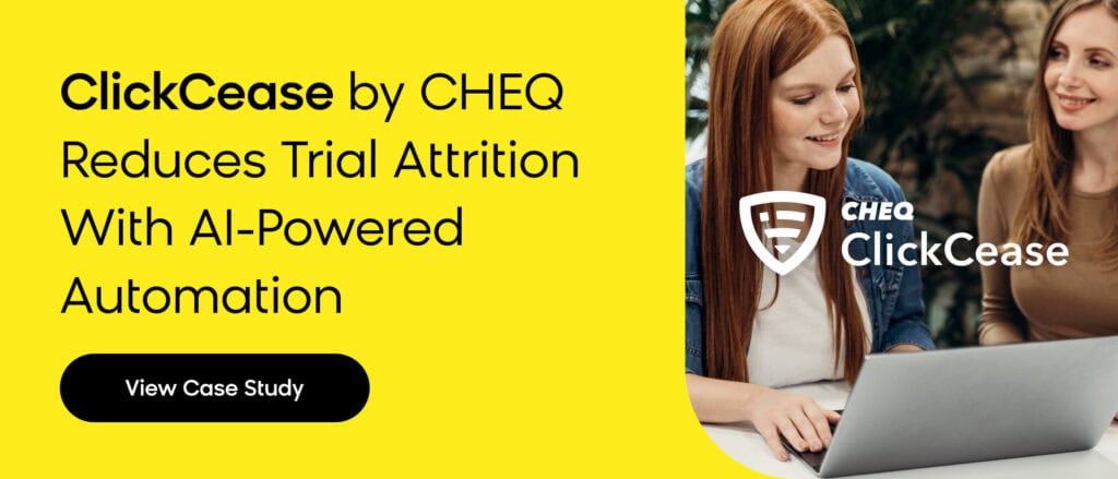 ClickCease by CHEQ reduces trial attrition with Bloomreach's AI-powered automation