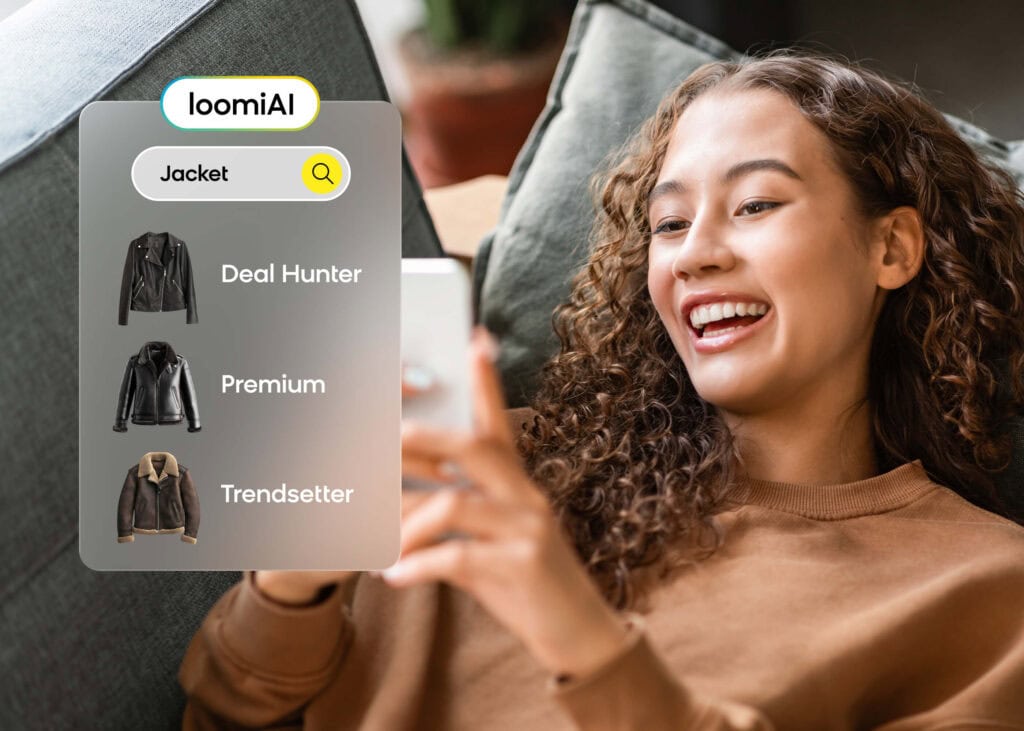 Loomi AI for Shopify enabling personalized recommendations based on audience segment