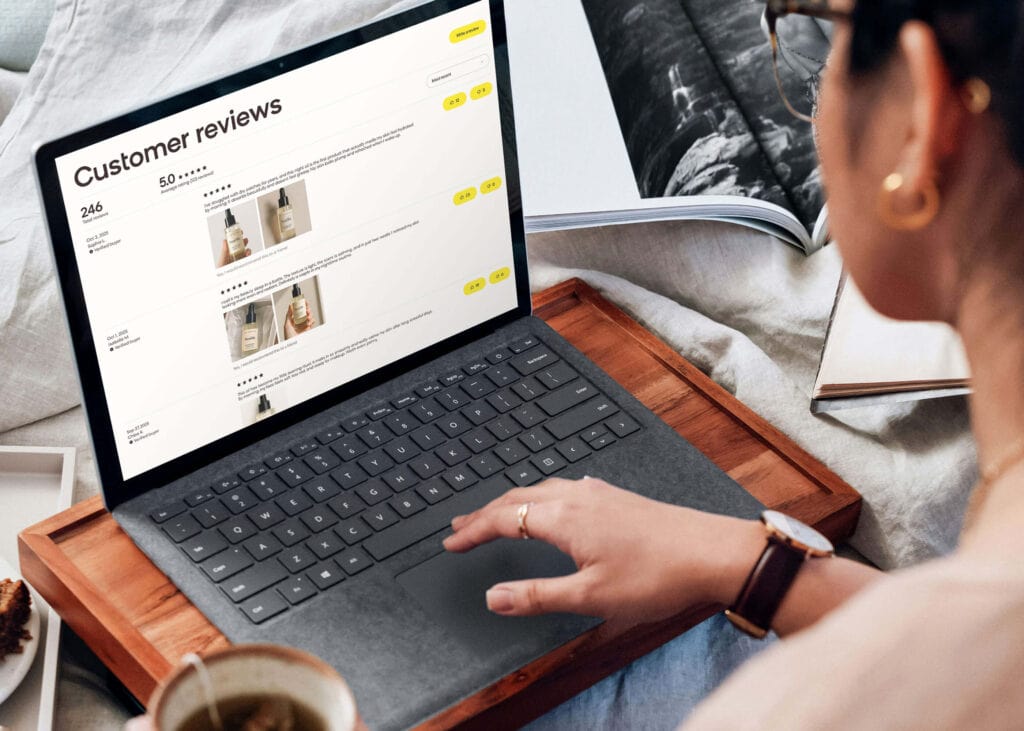 Adding social proof and reviews to a Shopify page to improve conversion rates