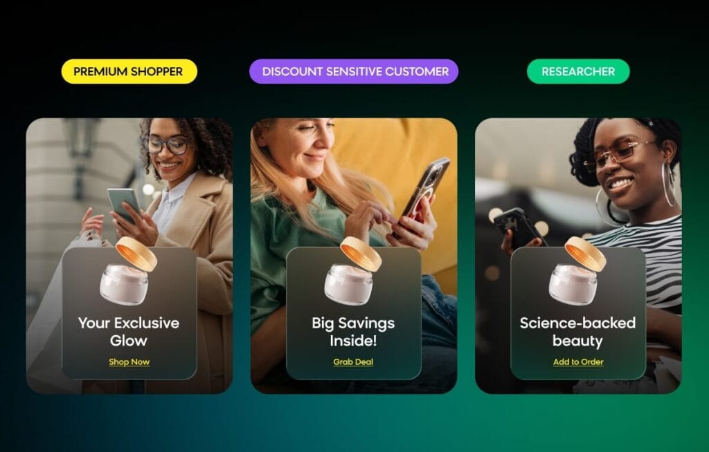 Loomi Connect creating personalized PDPs based on audience