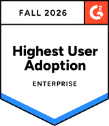 G2 Highest User Adoption, Enterprise, Fall 2026